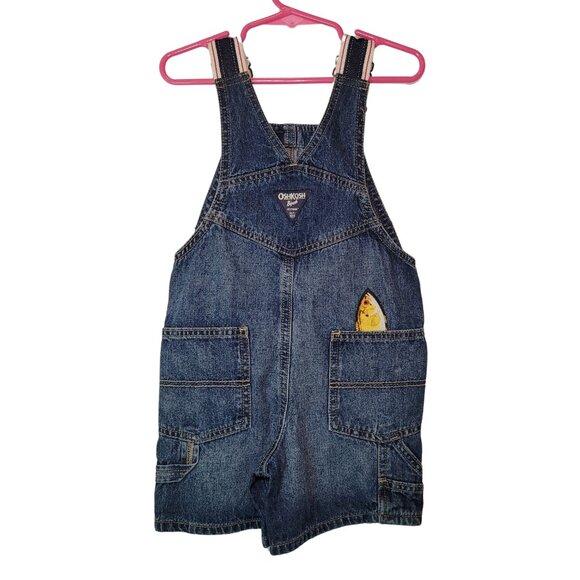 OshKosh B'Gosh Custom Embroidered Fishing Overalls, Youth Size 3T 100% Cotton - Picture 4 of 5